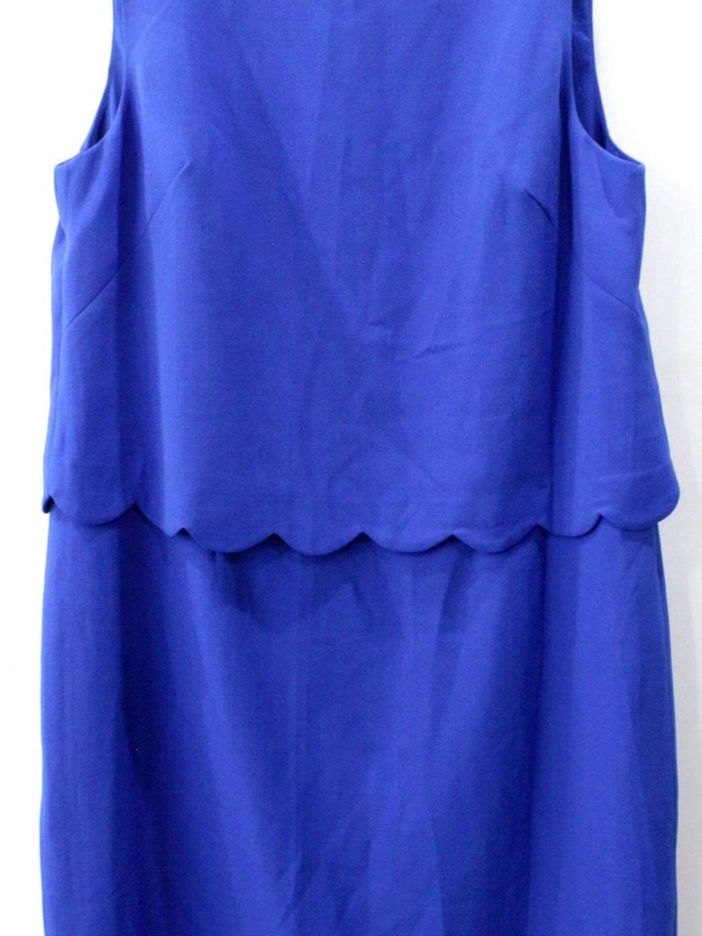 Saks Fifth Avenue Royal Blue Scalloped Layer Dress in Ocean Blue